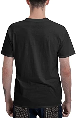 Даигменг со кратки ракави графички маица за мажите екипаж удобност мода