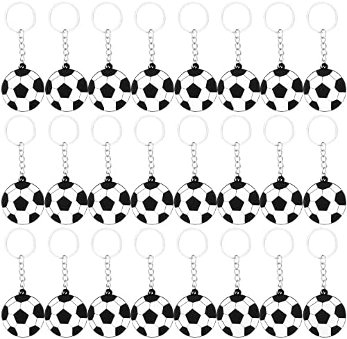 Doyodoya 36 пакет фудбалски клучеви фудбалски спортски спортови клучеви за момчиња за момчиња за деца, карневалска награда Фудбал тематска роденденска забава, добра то