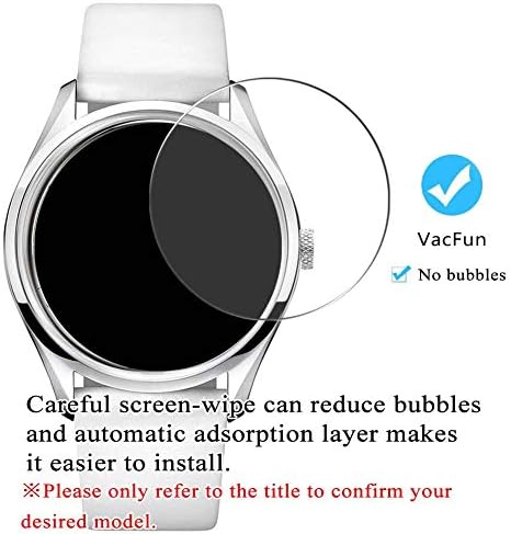 Synvy [3 пакет] Заштитник на калено стакло, компатибилен со Garmin Vivomove HR 9H филм SmartWatch Smart Watch Protecters