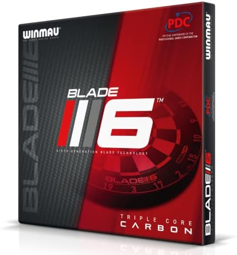 Winmau Blade 6 Triple Core Corbon Carbon Professional Dartboard