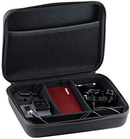 Навитх Црна тешка тешка дејствија Акционата камера Тешка кутија/Корица компатибилен со ESYNIC 2 АКЦИЈА КАМ | Мини Спортска камера | Мини