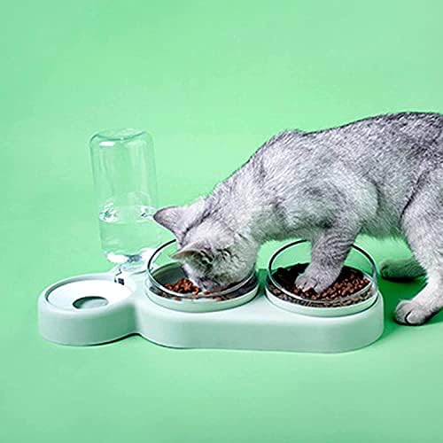 Чаши За Мачки сгерсте Со Држач За Шишиња Со Вода Пп Сад ЗА Хранење Миленичиња Со Држач За Јадење За Миленичиња За Мачки Со Подигнат Штанд За Мачки