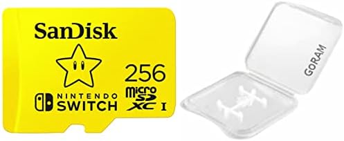 Sandisk 256 GB Microsd Nintendo Switch Micro SDXC мемориска картичка за Switch & Switch Lite SDSQXAO-256G пакет со пластична кутија GORAM