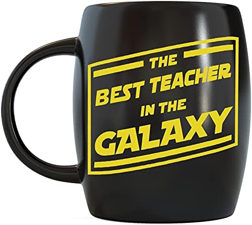 Кригла на ден 16oz Најдобар учител во галаксијата наставници подароци смешни новини чаши за наставници благодарност подароци за мажи жени помошник помошник едукато