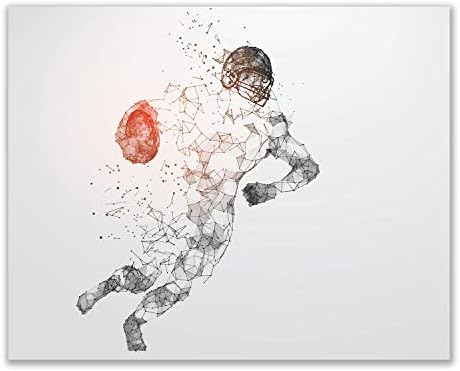 Фудбал Ѕид Уметност Отпечатоци-Сет од 5 Нерамни Фудбалски Постери - Фудбал Соба Декор За Мажи Деца Тинејџери-Фудбал Постер Во Собата За Спална
