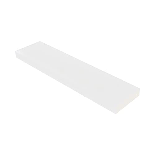 HDPE лист бели полиетилен пластични чаршафи 2 дебела x 8 должина x 3 ширина со висока густина правоаголен цврст блок одличен за DIY