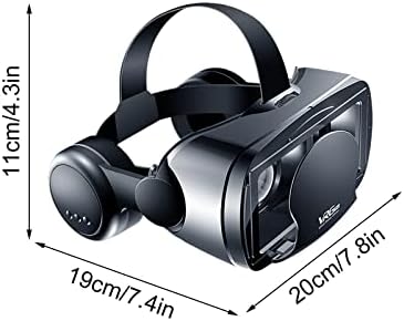 #Ko2pkn Vr Слушалки ЗА И Андроид Телефони 3D Очила ЗА Виртуелна Реалност СО Очила За Безжични Слушалки За Филмови И Игри На Имакс