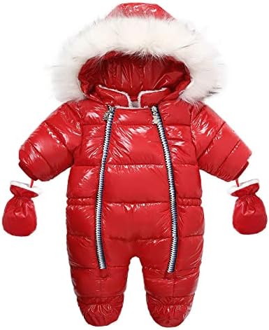 mmknlrm новороденче момче момче топло зимски снег -јакна облека патент густа џемпери за деца, момчиња зима
