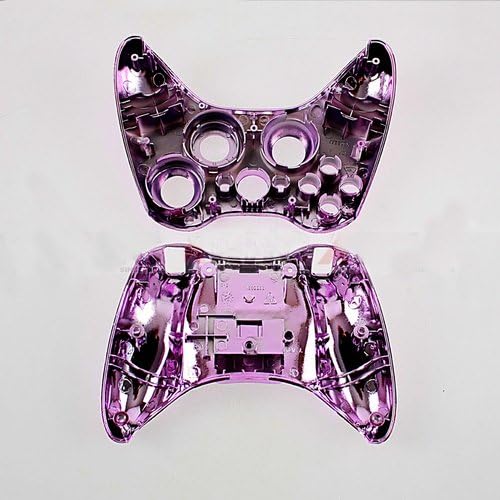 Chrome Playing Pink Full Shell Case + копче за безжичен контролер Xbox360