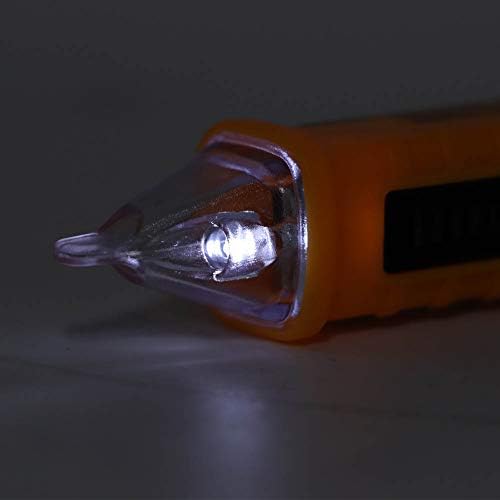 Тестер за напон на Fafeicy ABS напон, 802 молив за тестирање со голема точност, пенкало за тестер за детектор на електричен напон, 48-1000V/12-1000V, аларм за звук и светлина, молив