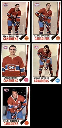 1969-70 Топс Монтреал Канадиенски тим го постави Монтреал Канадиенс екс+ Канадиенс