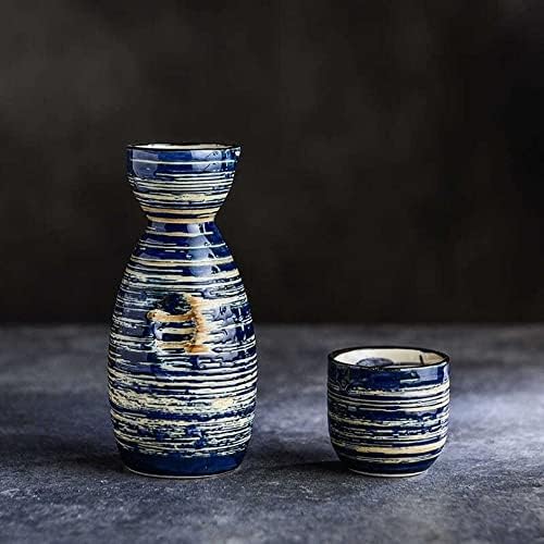 Trexd ретро керамика мало вино јапонско растворско вино поставено подароци бар сетови со лента за дрво
