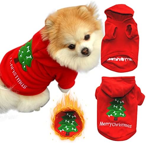Божиќен џемпер празник кученце костум џемпер облека за миленичиња топло овоштарник мало џемпер кутре мала и средна мечева за мали кучиња машки