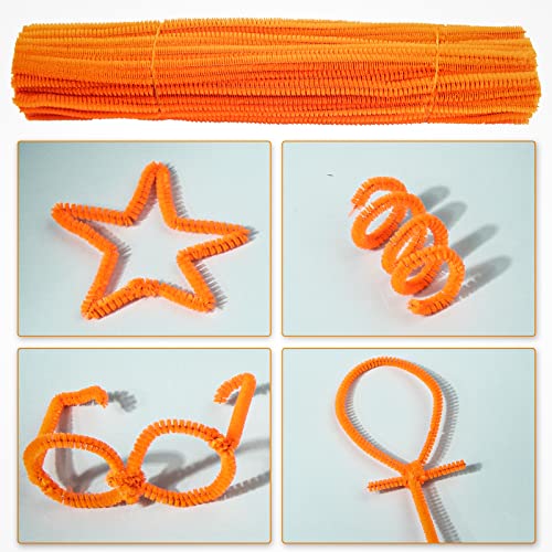 Waycreat 400 парчиња чистачи на портокалови цевки Chenille Stem за DIY уметнички занаетчиски украси
