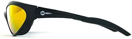 Милер лак оклоп 235658 Безбедносни очила за заварување - BLK рамка - Поликарбон леќи