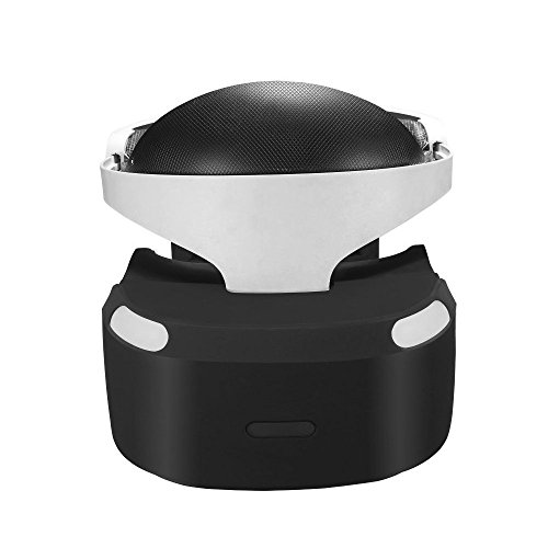 3D стакло заштитен силиконски кожа за очи за очи за очи за слушалки PSVR PS VR+ 2PCS Силиконски заштитен случај на кожата за контролор на движење на движење на Sony PS VR