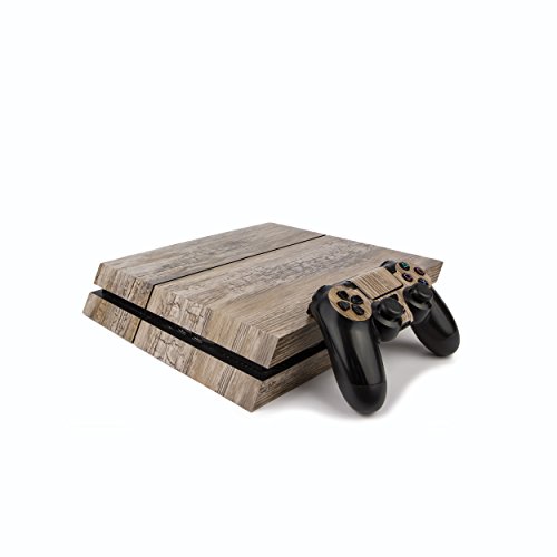 Премиум PS4 PlayStation 4 Дрво Ефект Винил Заврши/Кожата / Покритие ЗА PS4 Конзола И PS4 Контролори: Рустикален