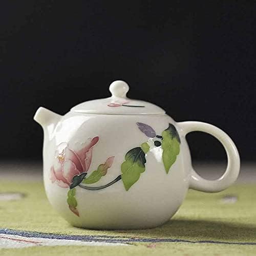 Kutdyk керамикзу порцелански чајник со цвеќиња за пијалоци