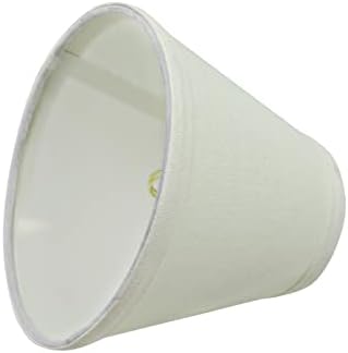 Aspen Creative 32045-2A Мала хардбек Империја форма на лустер за клип-ламба сенка, преоден дизајн во ленен ванила, 6 дно ширина