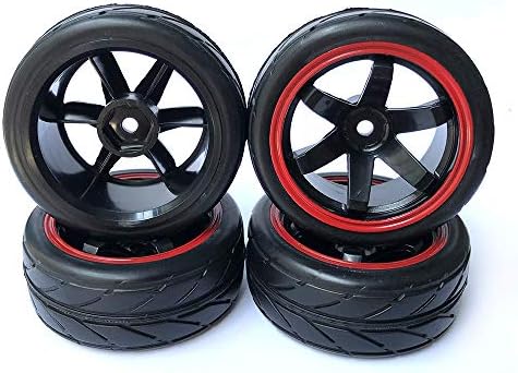 Axixi 12 mm Hex Wheel Impers & Twill гумени гуми за RC 1/10 On-Road Touring Flat Racing Car