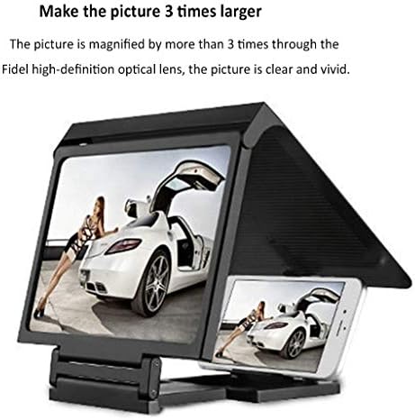 QFFL Пренослив Проектор Екран Паметен Телефон Екран Лупа 3D HD Оптички Објектив Лесен И Пренослив Складирање За Дома Затворен И Отворен
