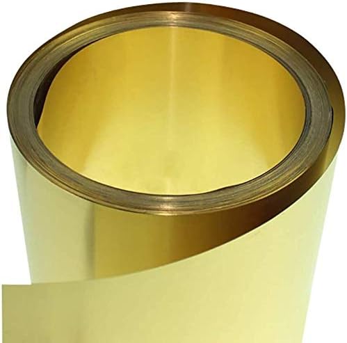 Месинг лист месинг лист златен филм Фолија плоча H62 DIY експеримент Дебелина на 1мм, долга 1000мм/39,3 инчи месинг плочи