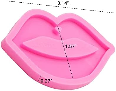 Моден бакнеж секси усни форма на уста за облик на уста силиконски калап со дупка DIY желе снимки од бонбони десерти за сладолед пудинг кристален