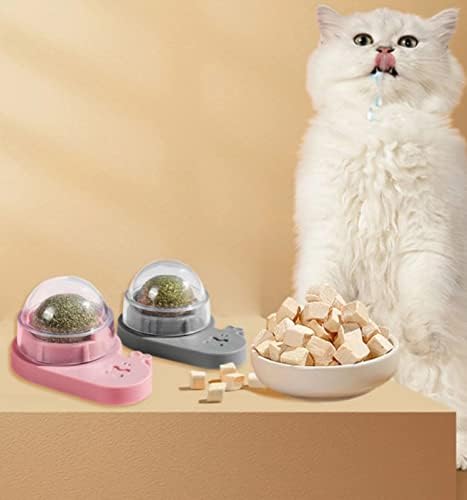 Хатуо полжав лижење на нане топка мачка играчка играчка само-лекување на артефакт маче играчка задевачка мачка стапче, сива боја, сива