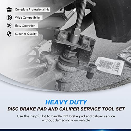 OMT 24PCS Тешки дискови на сопирачки клип на сопирачки компресор за премотување на алатки за алатки за алатки за сопирачки сопирачки,