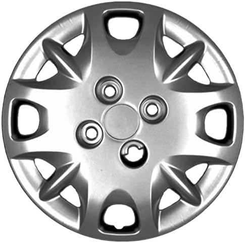 Копри сет од покривка од 4 тркала од 14 инчи сребрен Hubcap Bolt-On Fit Peugeot