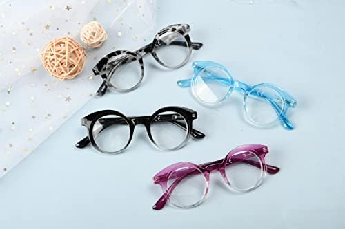 Очила за читање со 4 пакети за читање жени мали леќи читатели на леќи +3.5