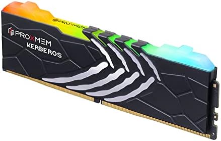 ProxMem Kerberos DDR4 RAM RGB 16GB 3600MT/S 1.35V CL18-22-22 288 PIN DESKTOP MEMORY-BLACK | Amd ryzen | Intel XMP |