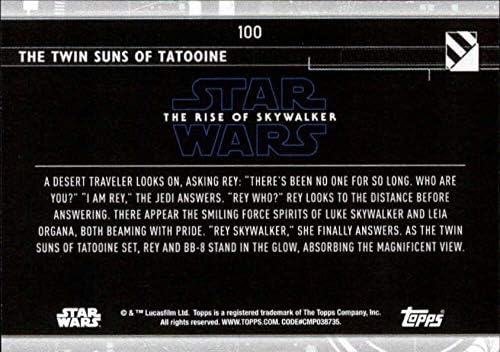 2020 Топс Војна На Ѕвездите Подемот На Скајвокер Серија 2100 Близначките Сонца На Картичката За Тргување Со Татуин