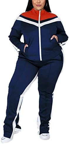 Fcutel потсетеници за жени cuasal плус големина патент ленти со ленти со долги панталони за панталони поставува костум за џогирање