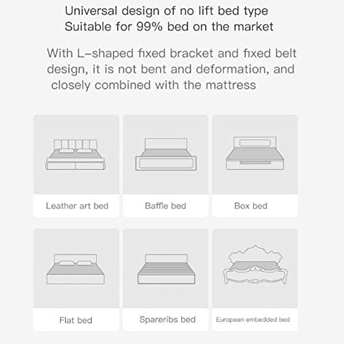 Кревет за кревет за бебиња за бебиња од 200 см пет прилагодлива висина за да одговара на секој душек креветче за есен за заштита