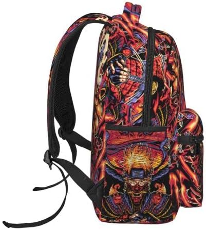 NJINAW аниме ранец ранец со ранец со молив, моден ранец совршена торба за патувања