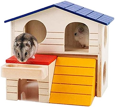 Вежба за верверица од чинчила ДИЈ дома симпатична хрчачка куќа џвака играчки скривачка колиба