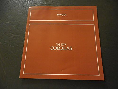 Брошура за рекламирање на дилери за Toyota Corollas од 1977 година