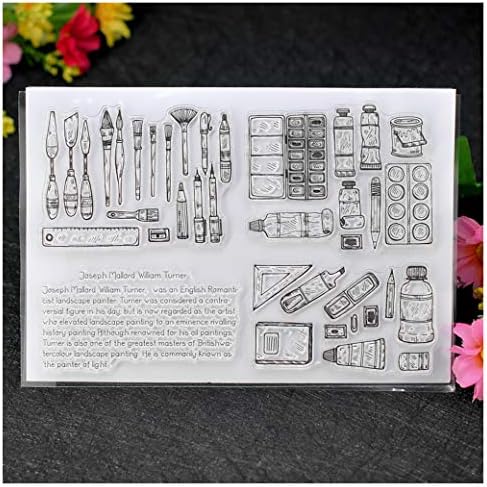 Алатки за сликање на занаети во Кван, јасни марки за декорација на картички за правење картички и белешки за DIY