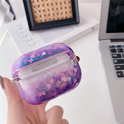 Mibonny Cute AirPods Pro Case Cover Cover Cartoon Anime Anime Anime Design Clear сјај течен quciksand hard shell заштитен случај