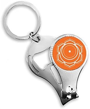 Тотем образец круг симбол на цвеќиња цвет нокти прстен прстен клуч за шишиња со шишиња со шише
