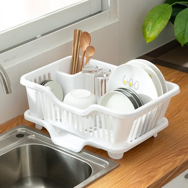 Пластична розова/бела/зелена/сина кујна сад за чинија за садови за сушење на плочата за сушење на решетки за складирање на држачи за складирање