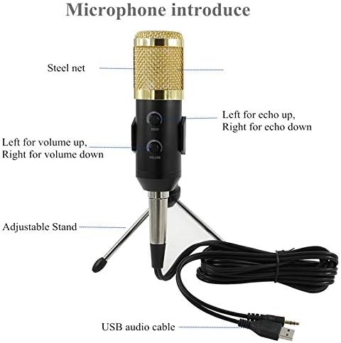 XDCHLK Професионален USB Кондензатор Микрофон За Компјутерско Студио Микрофон За Снимање Видео