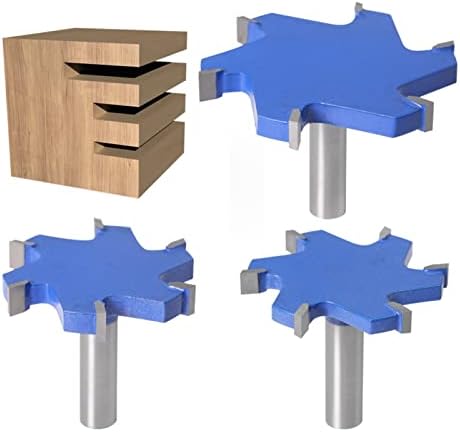 LRJSKWZC Рутер Битови 1/2 Инчи 12mm Стебло 6 Заби T Песна Дупчиња Дрво Рутер Малку Тример Дрво Алатка Сечилото Рутер Малку Слот Машина