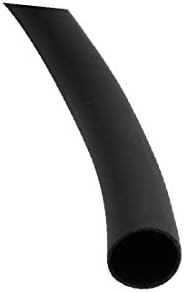 X-Dree 1m 0.24in Внатрешна диа полиолефин антикорозивна цевка црна за жица за слушалки (Tubo Anticorrosión de poliolefina de diámetro interno de 1m de 0,24 пулг. Пара кабел де аурикуларен