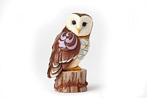 Enesco Jim Shore Heartwood Creek Owl на трупецот на дрво минијатурна фигура, 3,5 инчи, повеќебојни