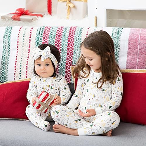 Магнет Мека мека модал 2 парчиња пижами за мали деца поставени за момчиња и девојчиња со лесно затворање на магнет