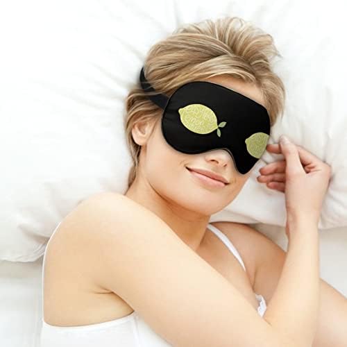 Лесна пискава лимон пискава налепница мека маска за очи за очи Ефективно засенчување за засенчување комфорна маска за спиење со еластична прилагодлива лента