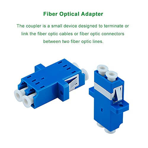 10-пакувања LC до LC Duplex Sione Mode Coupler, адаптер за оптички влакна за кабел за лепенка со влакна од синглмода