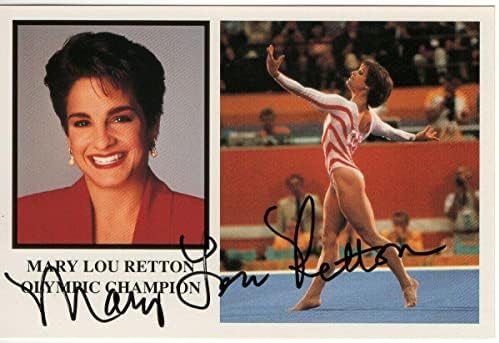 Мери Лу Ретон потпиша автограмирана разгледница Фото гимнастика Легенда JSA QQ62714 - Автограмирани спортски фотографии